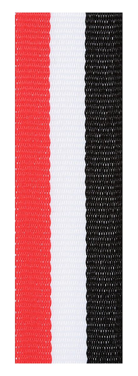 Red / White / Black Ribbon 800 x 23mm