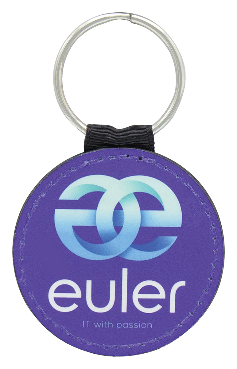 Leather Keychain - Colour 50mm