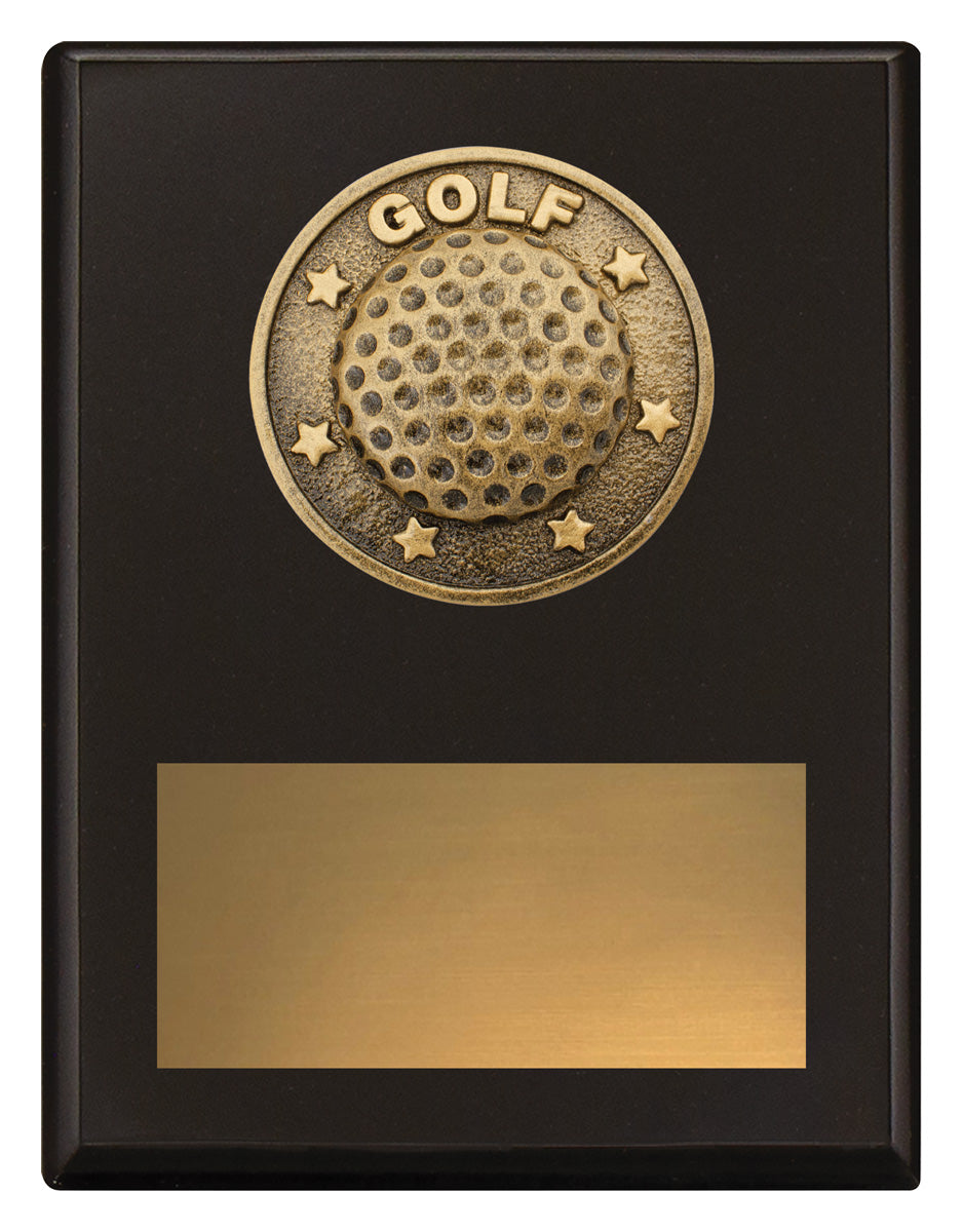 Challenge Plaque - Golf 175mm