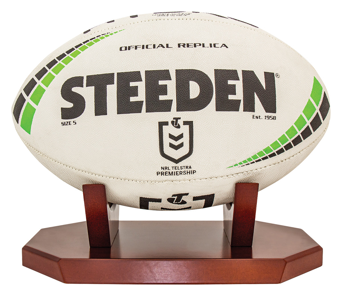 Timber Ball Holder - Oval Ball 265mm