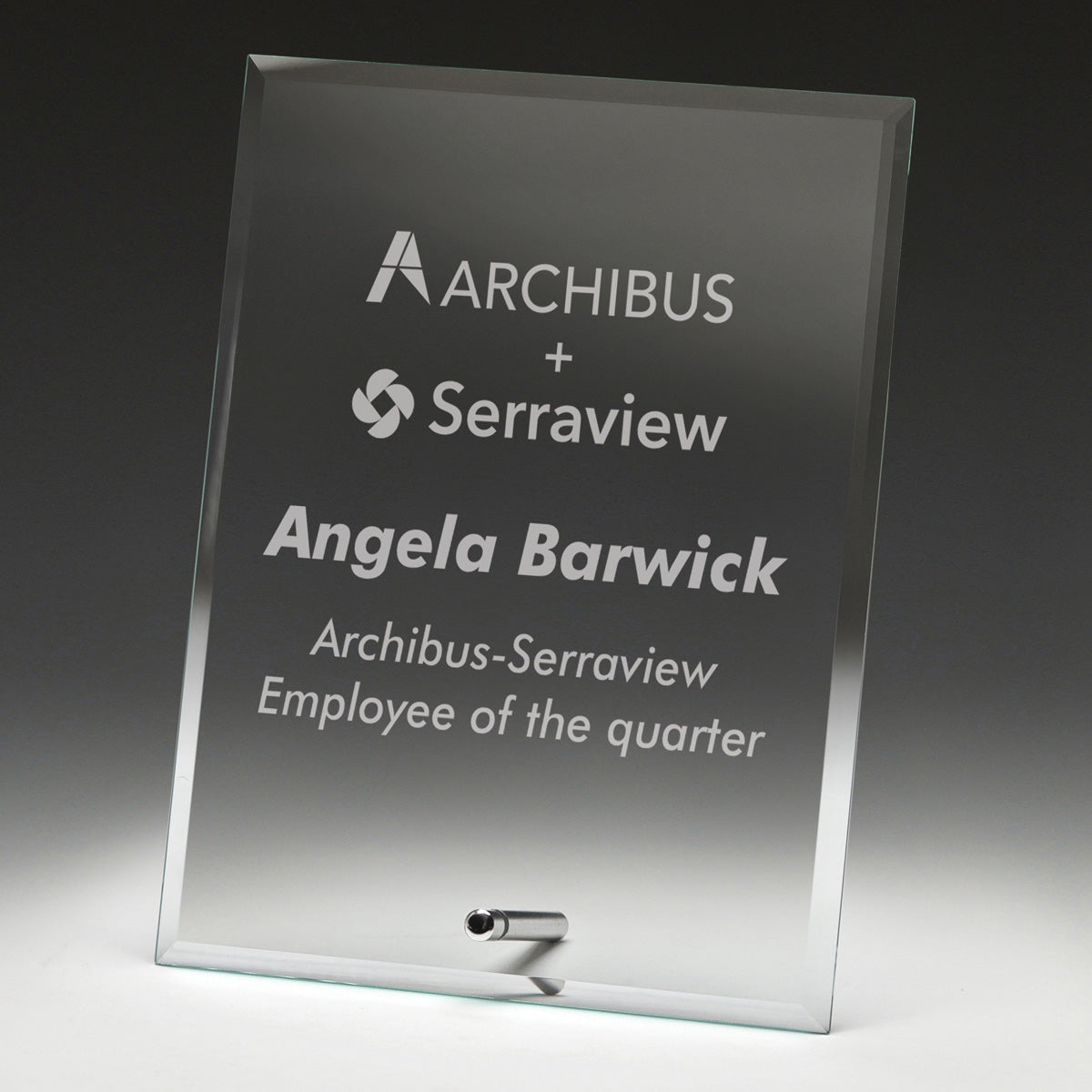 Clear Glass Plaque 150mm