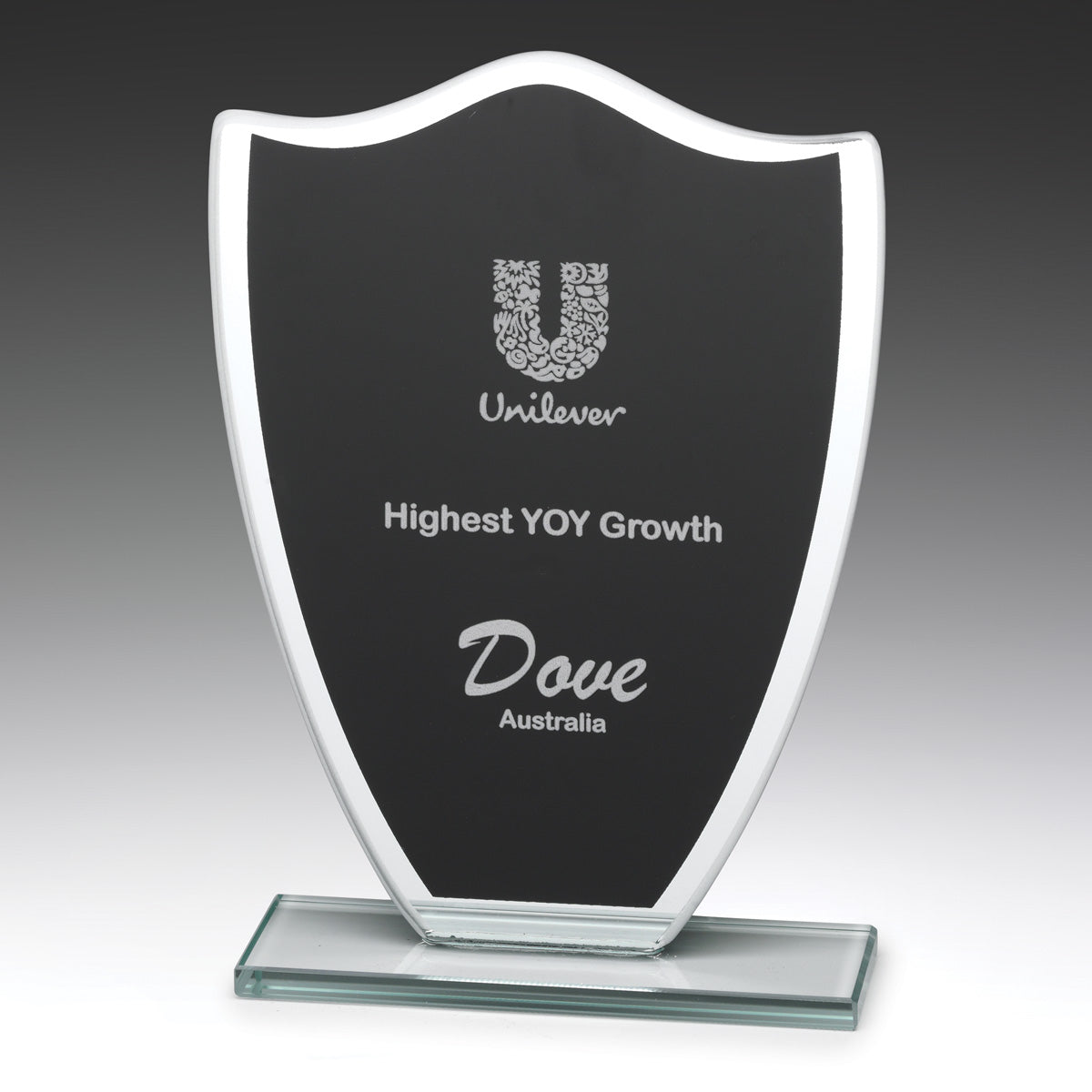 Black Glass Shield 165mm