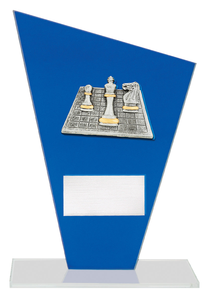 Cobalt Glass - Chess 170mm