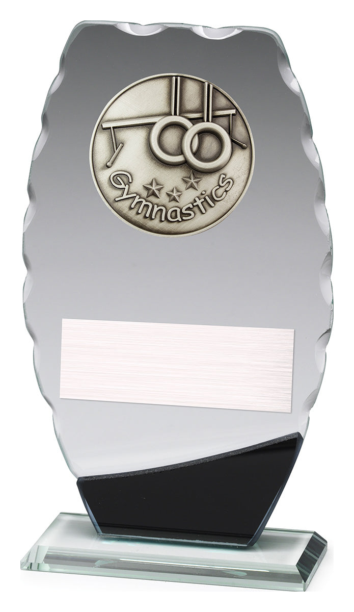 Clipped Oval Glass - Gymnastics 190mm