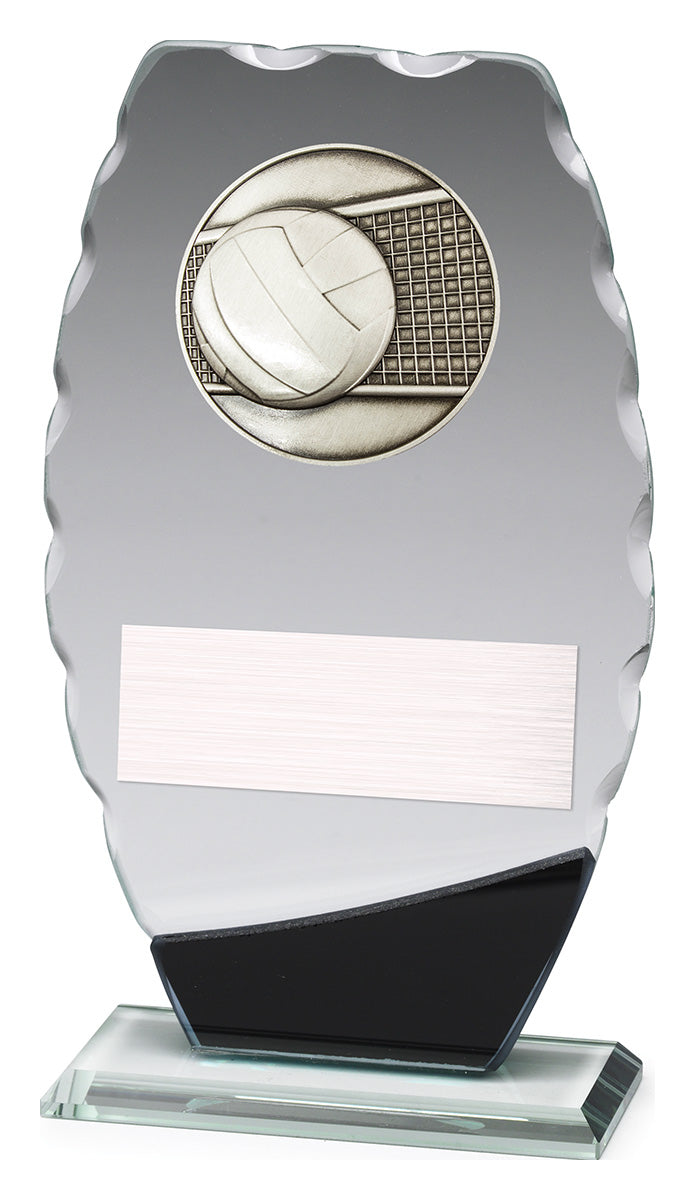 Clipped Oval Glass - Volleyball 190mm