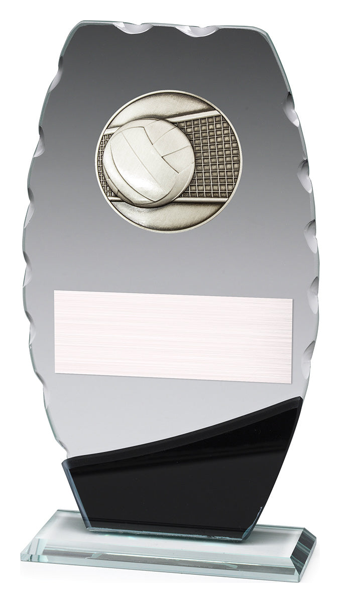 Clipped Oval Glass - Volleyball 210mm