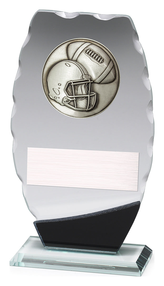 Clipped Oval Glass - American Football 170mm