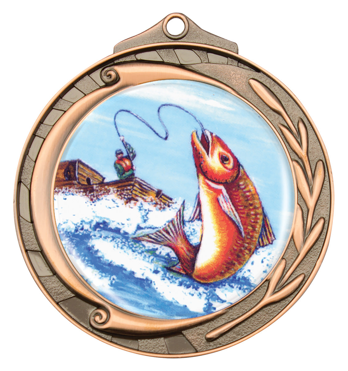 Wreath - Fishing Bronze
