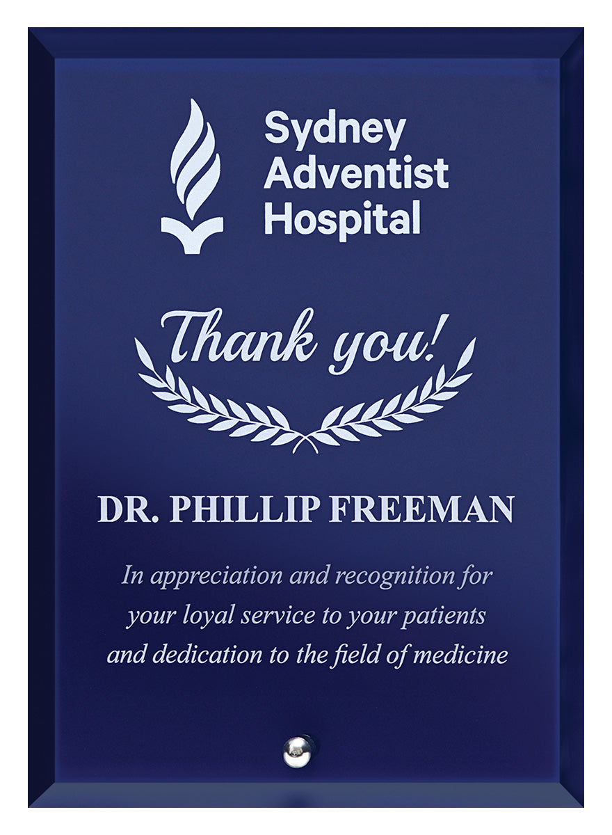 Radiant Plaque Blue 150mm