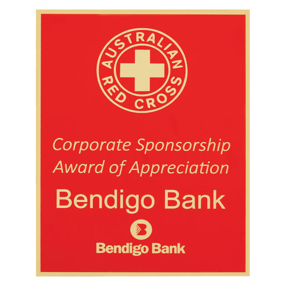 Designer Plate - Red