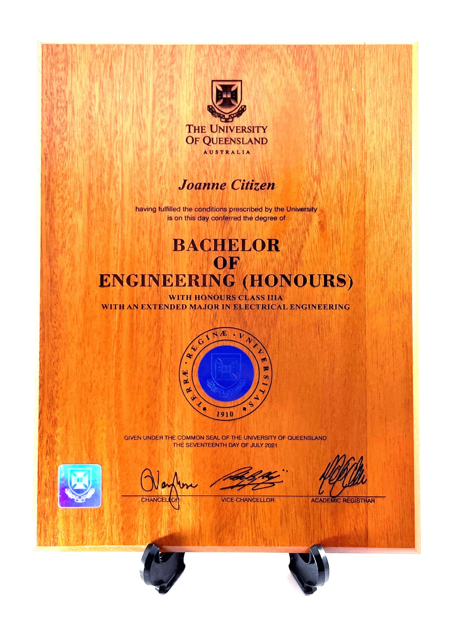 Natural Plaque University Plaques