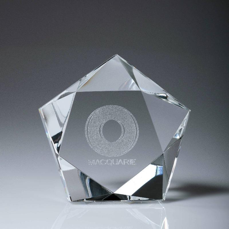 Crystal Star Paperweight TCD