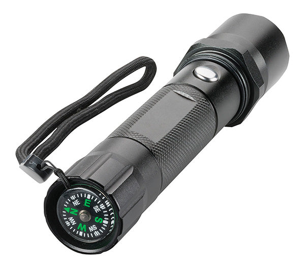Aluminium Trekk torch with compass Evaton