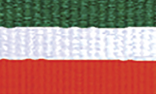 Green / White / Orange Ribbon Evaton