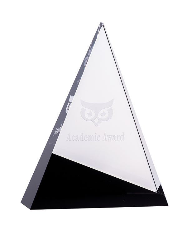 Black and Clear Crystal - Triangle Evaton