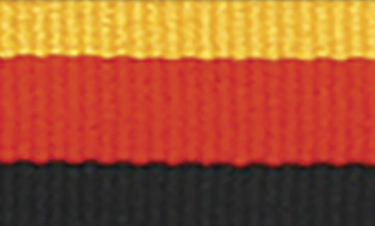 Gold / Red / Black Ribbon