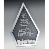 Mirror Edged Clear Glass-Circle