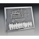 Mirror Edged Clear Glass-Rectangle Portrait