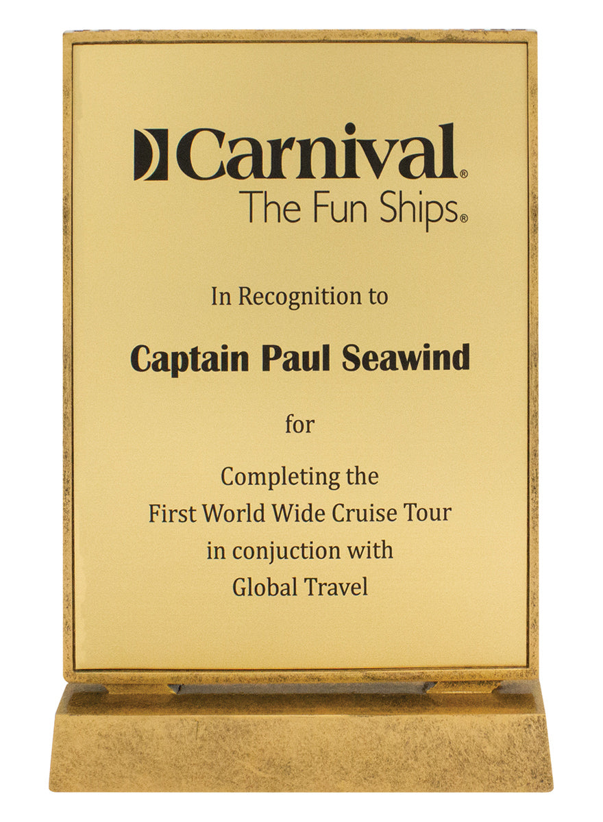Billboard Gold Xtra Plaque 245mm