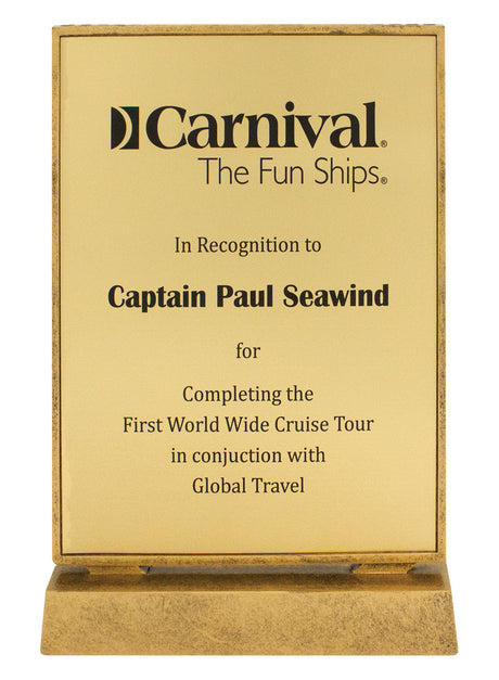 Billboard Gold Xtra Plaque 245mm