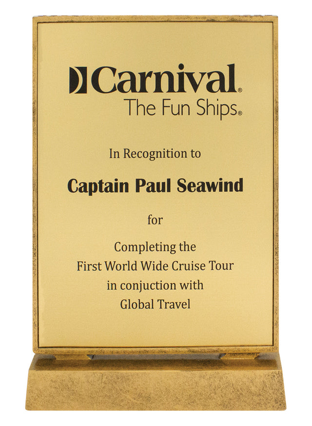 Billboard Gold Xtra Plaque 245mm