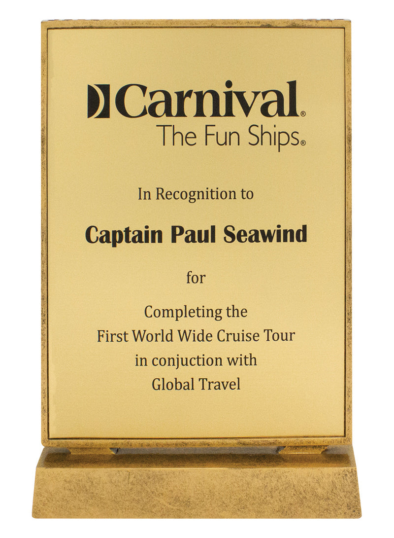 Billboard Xtra Plaque - Gold Billboard Xtra Plaque Gold 245mm