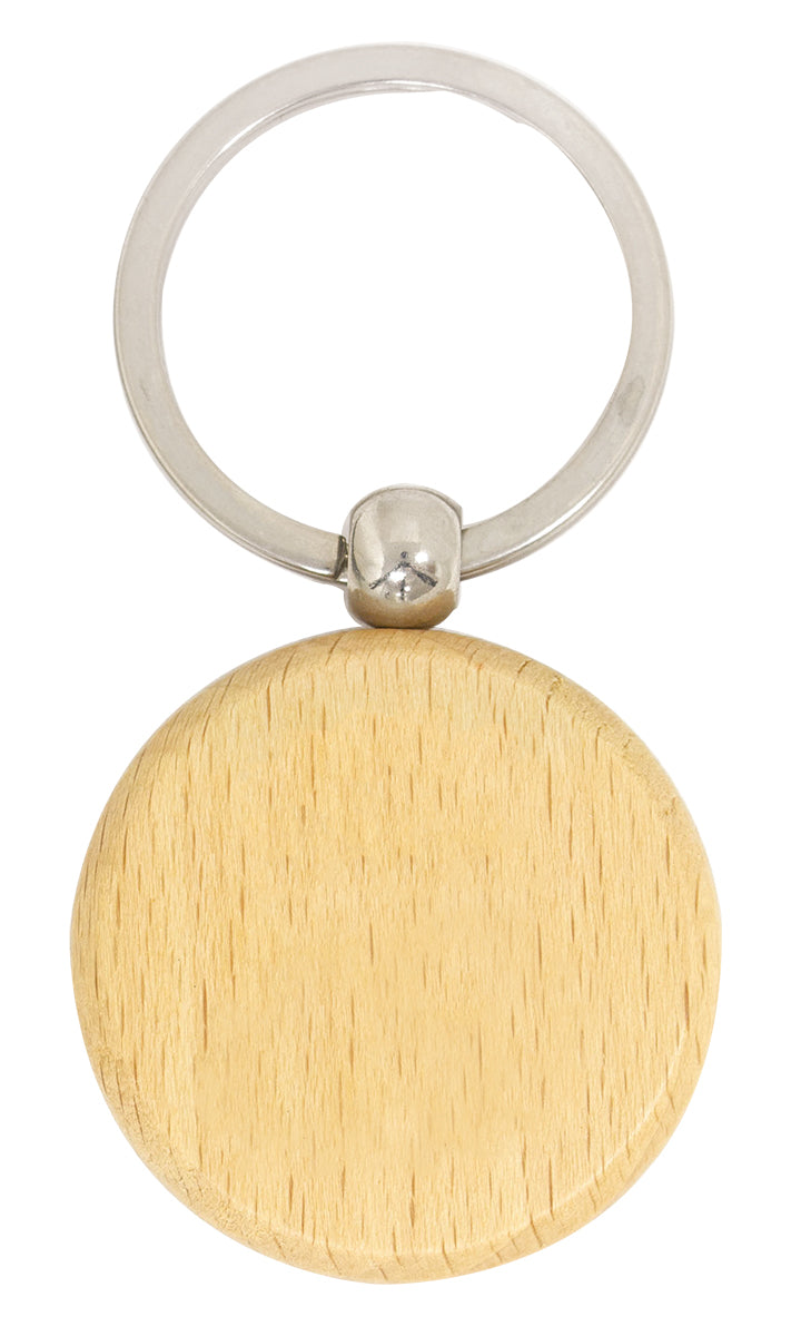 Timber Keychain Circle 40mm