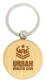 Timber Keychain Circle 40mm