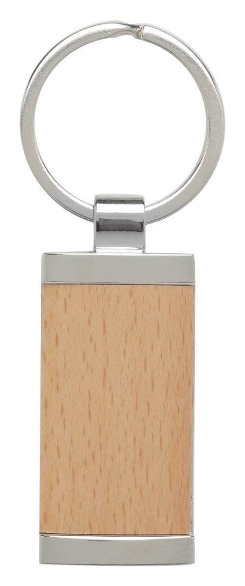 Timber Keychain with Metal 50mm