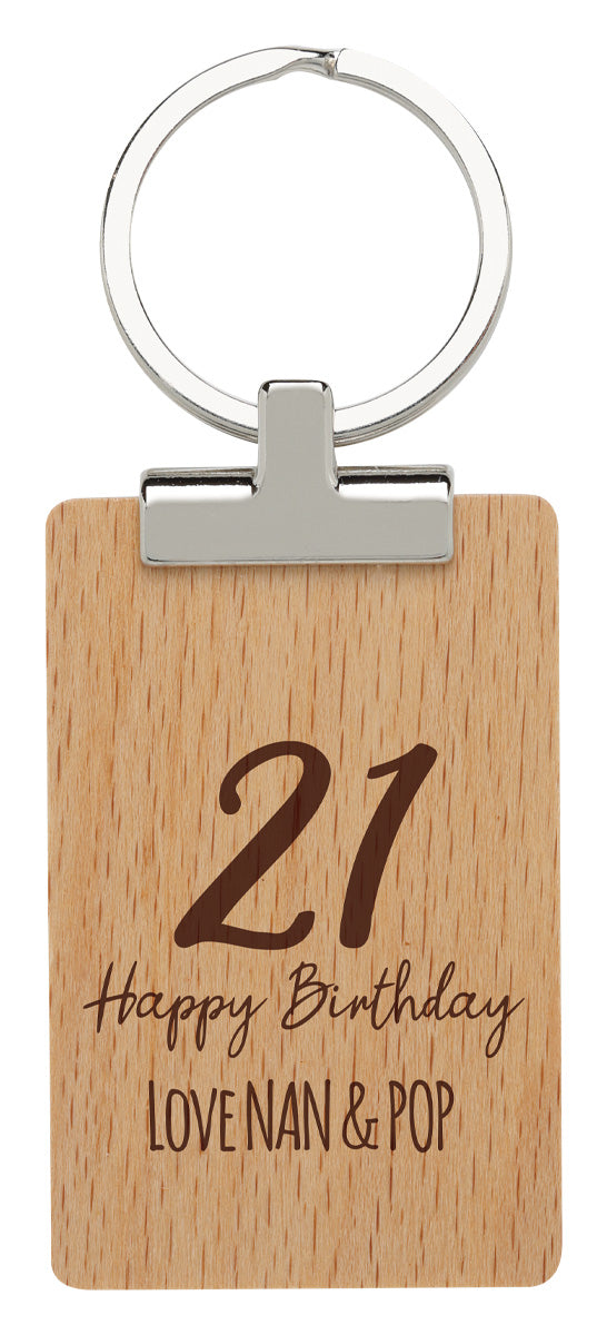 Timber ID Keychain 60mm