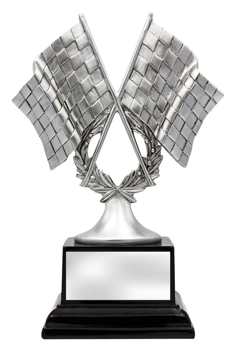 Motorsport Silver Flags 190mm