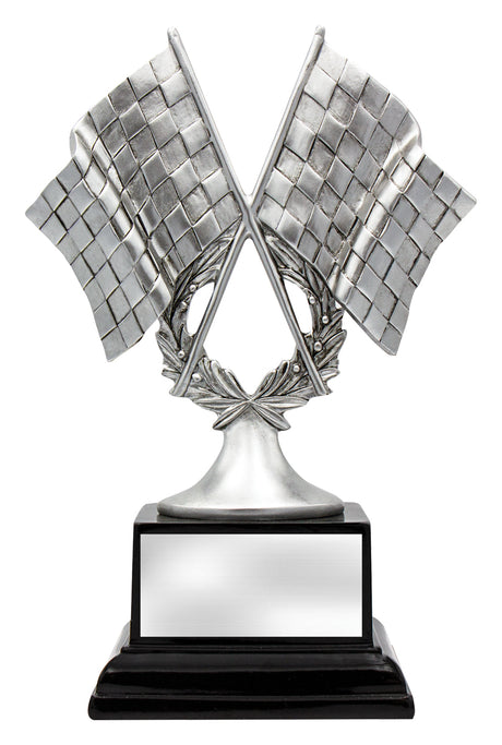 Motorsport Silver Flags 190mm