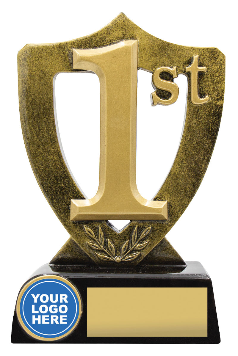 Gold Shield for 1st Place Gold Shield 1st Place 160mm