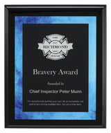 Vivid Blue Plaque 250mm