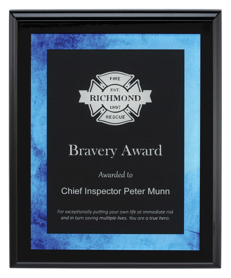 Vivid Blue Plaque 250mm