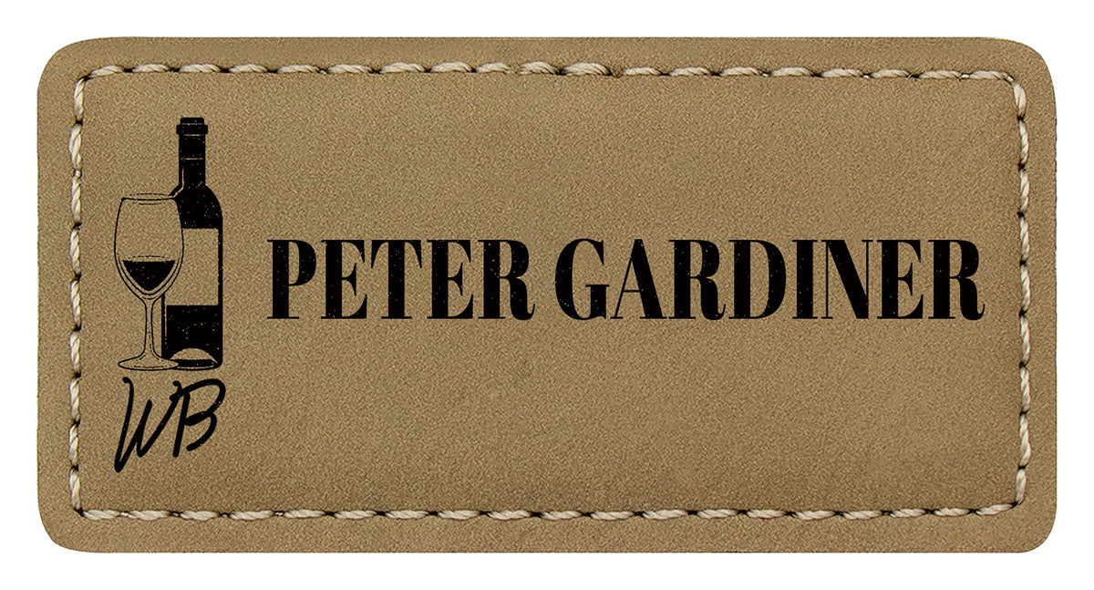 Name Badge - Khaki 75 x 35mm