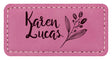 Name Badge - Pink 75 x 35mm