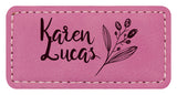 Name Badge - Pink 75 x 35mm