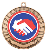Eco Scroll - Handshake Bronze