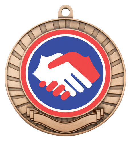 Eco Scroll - Handshake Bronze