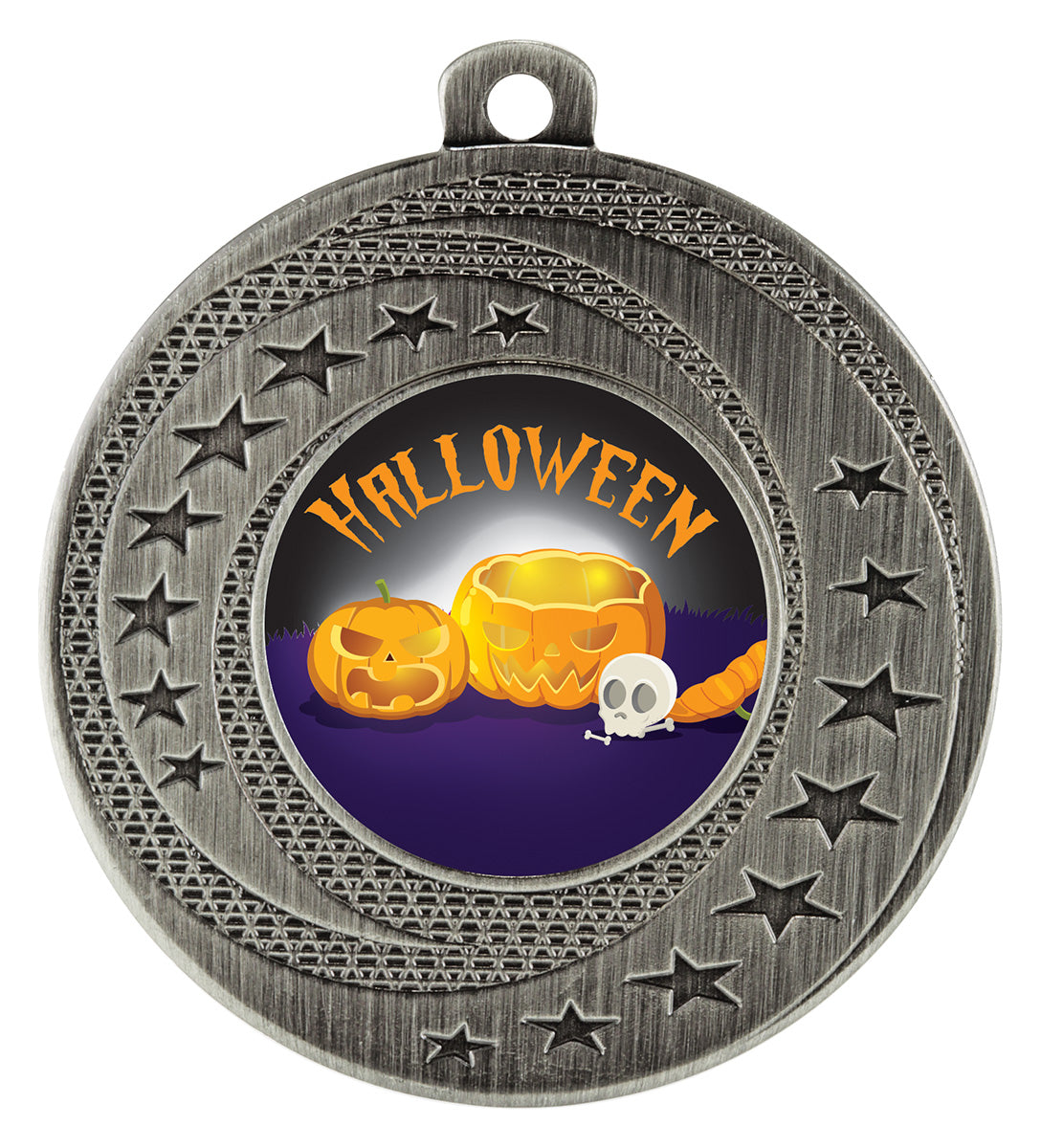 Medal - Halloween Pumpkin Silver