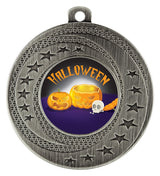 Medal - Halloween Pumpkin Silver
