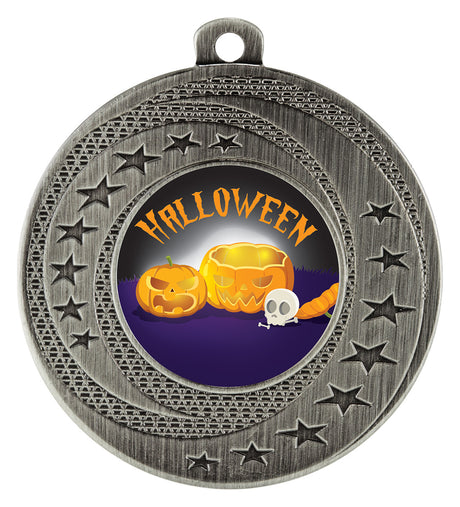 Medal - Halloween Pumpkin Silver