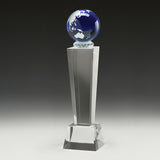 Blue Globe Crystal 220mm