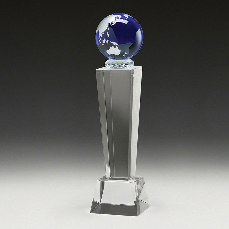 Blue Globe Crystal 220mm