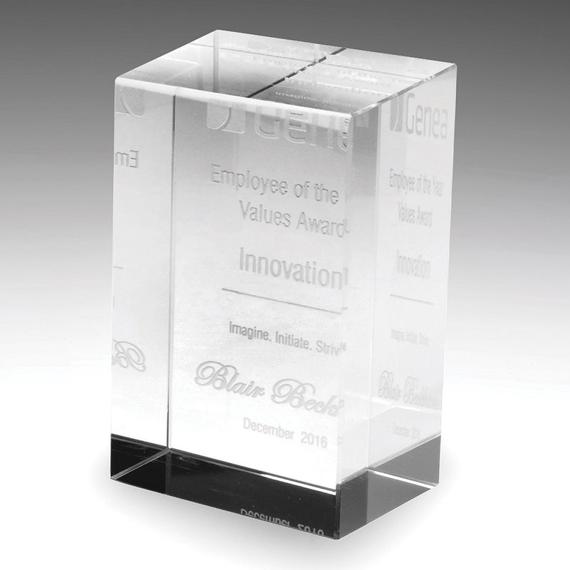 Crystal Icon Block 100mm