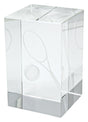 Tennis Crystal Block Award 80mm