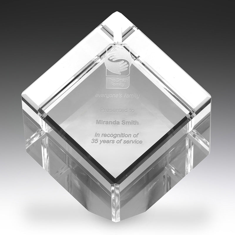 Crystal Cube Awards 125mm