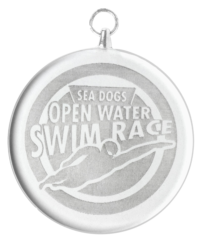 Glass Medal - Octagon Glass Medal - Round 50mm