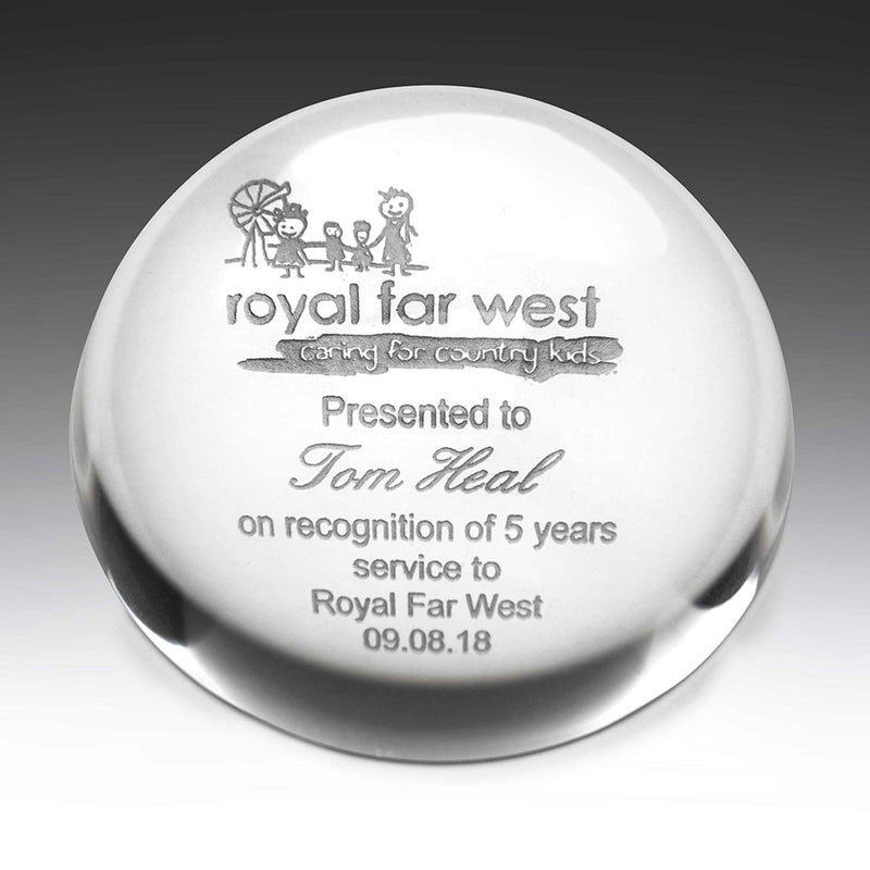 Forever Crystal Paperweight Crystal Paperweight 78mm